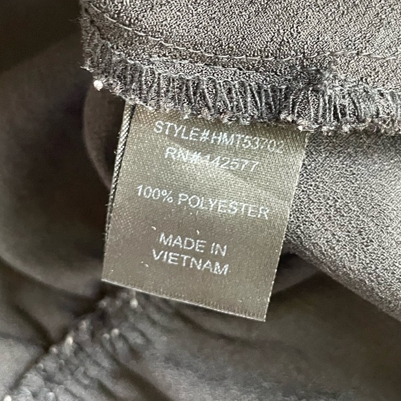 Stylish Short Sleeve Black Scalloped Collar Trim Blouse Top w/ Drawstring Waist - Picture 11 of 11